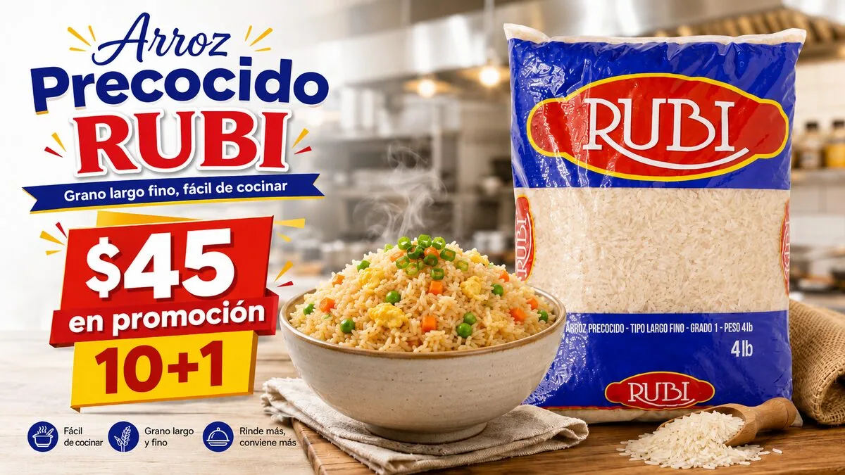 Promoción de arroz precocido Rubí