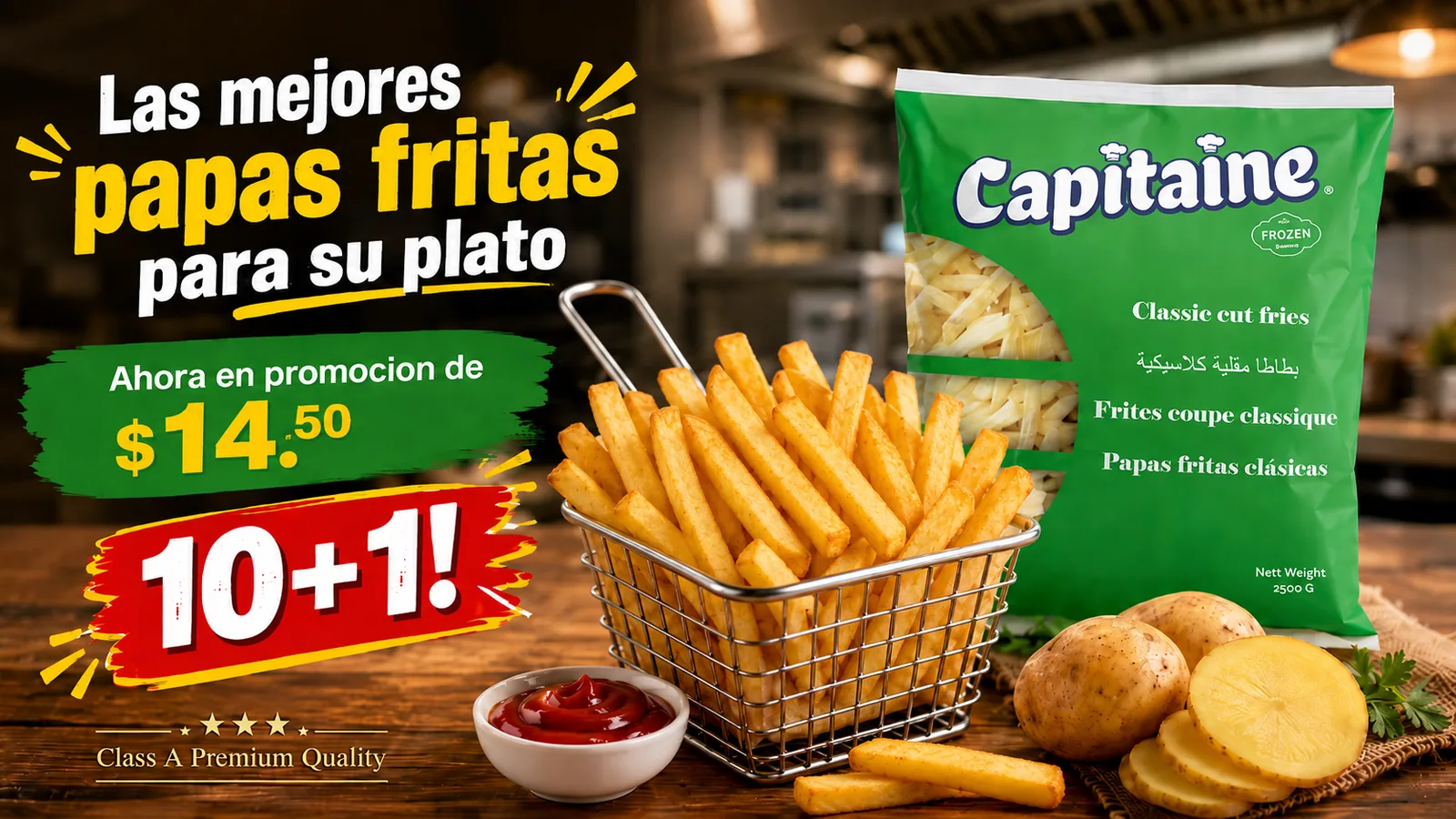 Papas fritas Capitaine