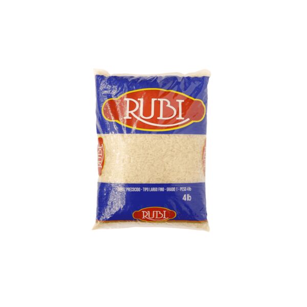 Arroz Precocido Rubi 60lb — imagen del empaque