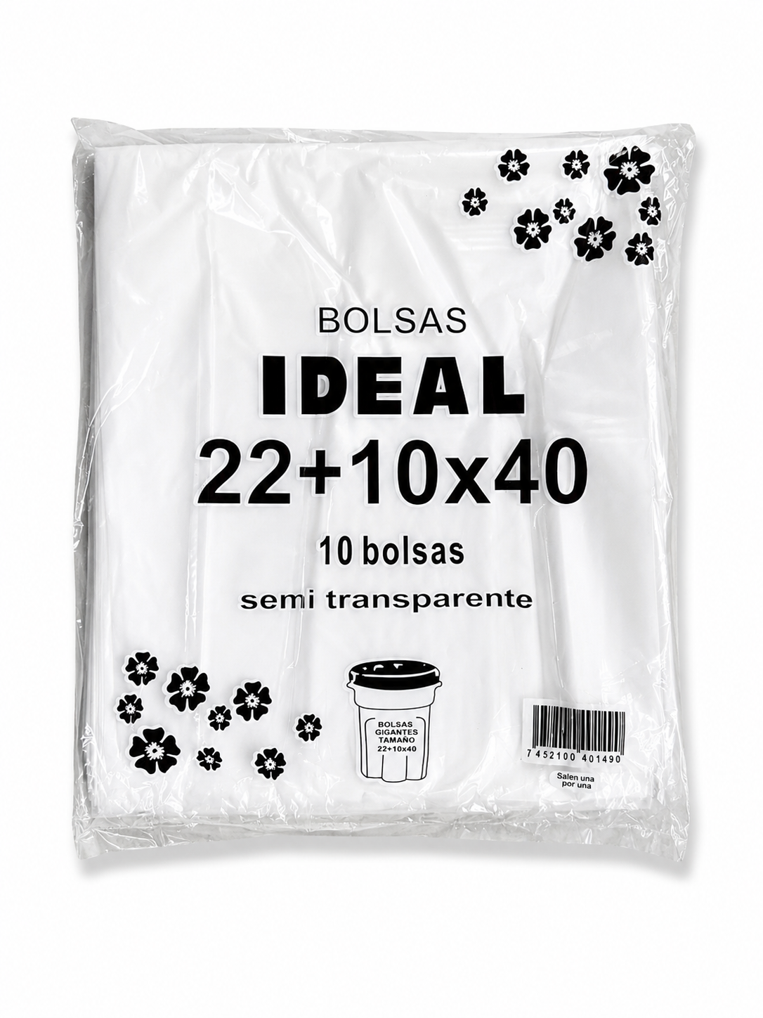 Bolsa Transparente 22+10×40