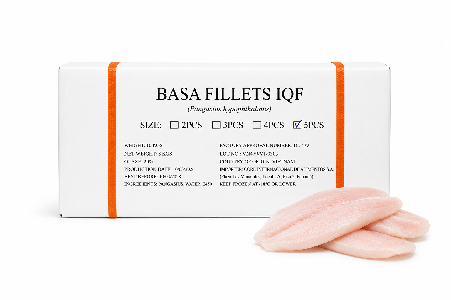 Filete Basa 5pcs