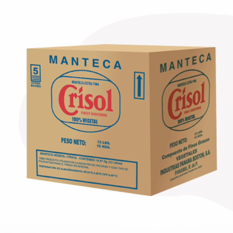 Manteca Crisol 33lb