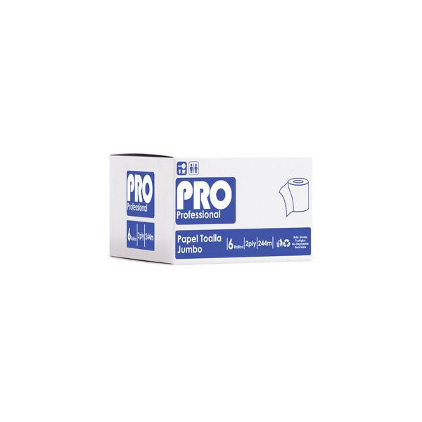 Papel Toalla Pro 2ply 6/100mts
